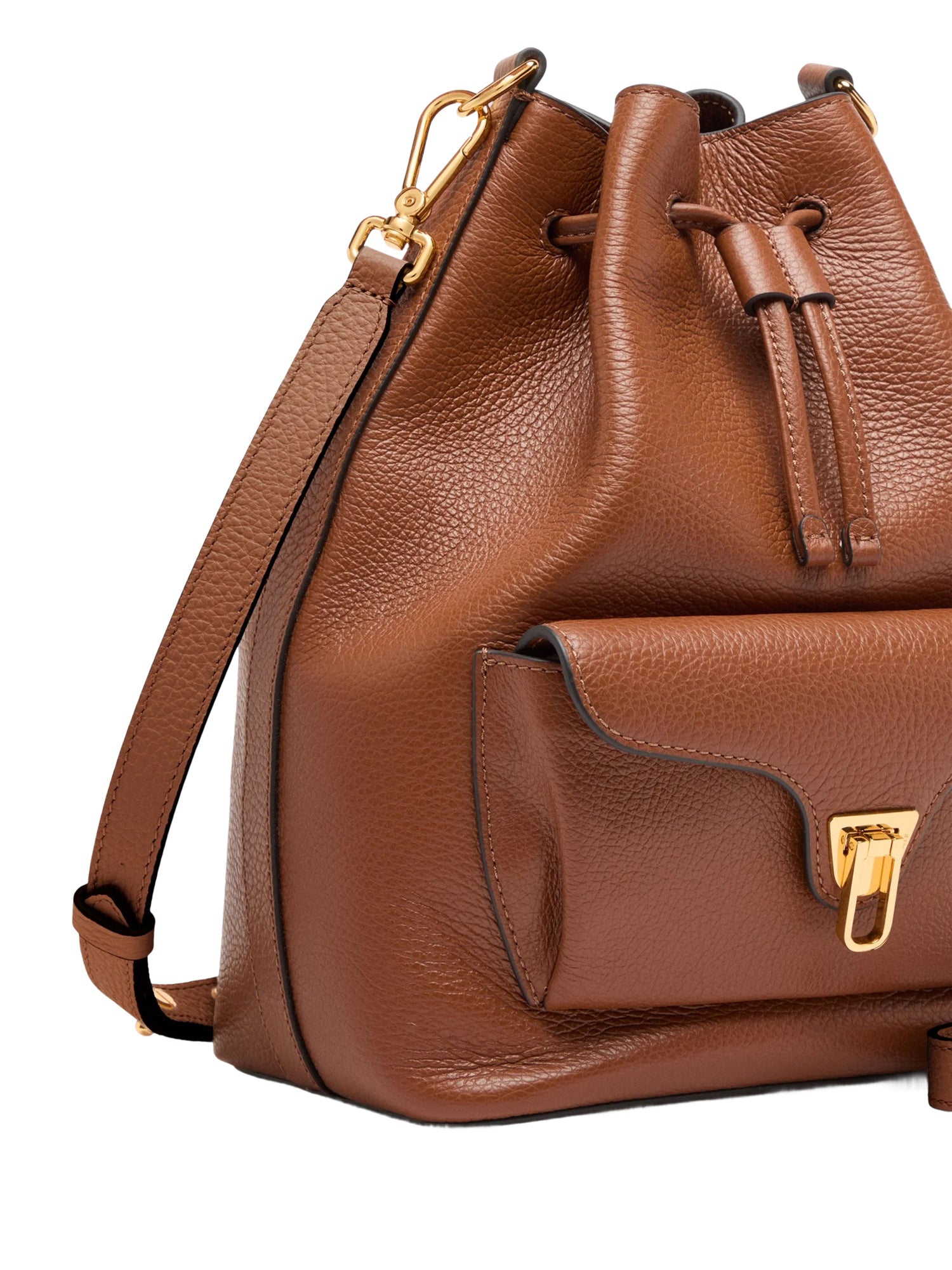 COCCINELLE Borsa Secchiello Donna Marrone, In Vera Pelle Beat Generation