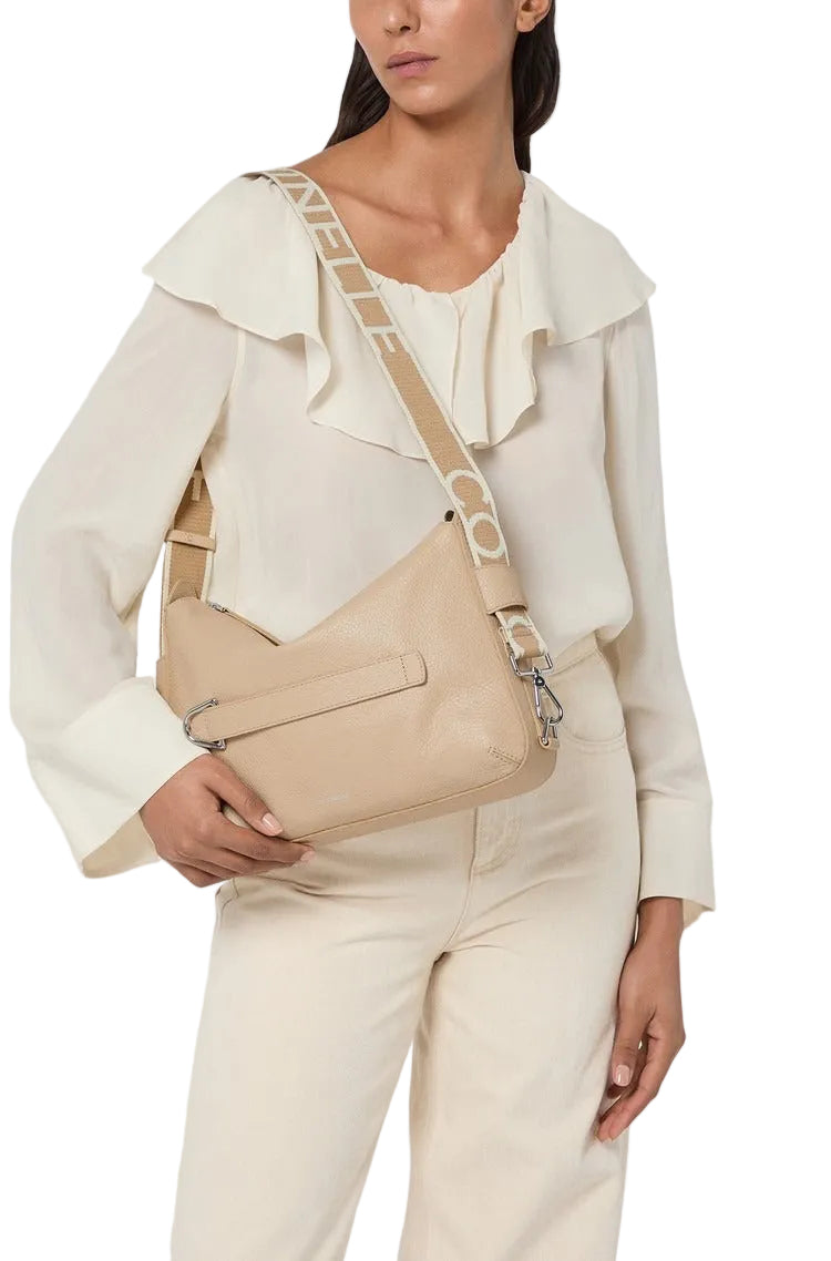 Coccinelle Borsa a Tracolla Pelle Donna Nera Logo Borse nero - vista 2