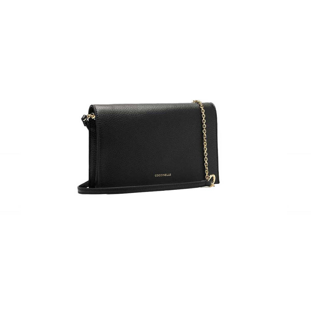 COCCINELLE Borsa Donna a Spalla Nera Dandy in Vera Pelle