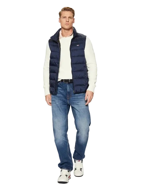 Tommy Hilfiger Giubbotto Uomo Blu Zip Logo Giubbotti e Giacche - vista 2