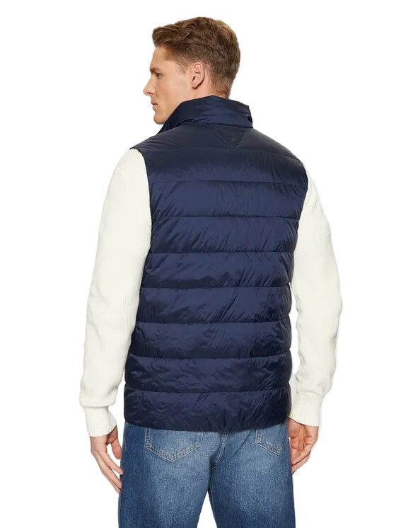 Tommy Hilfiger Giubbotto Uomo Blu Zip Logo Giubbotti e Giacche - vista 3