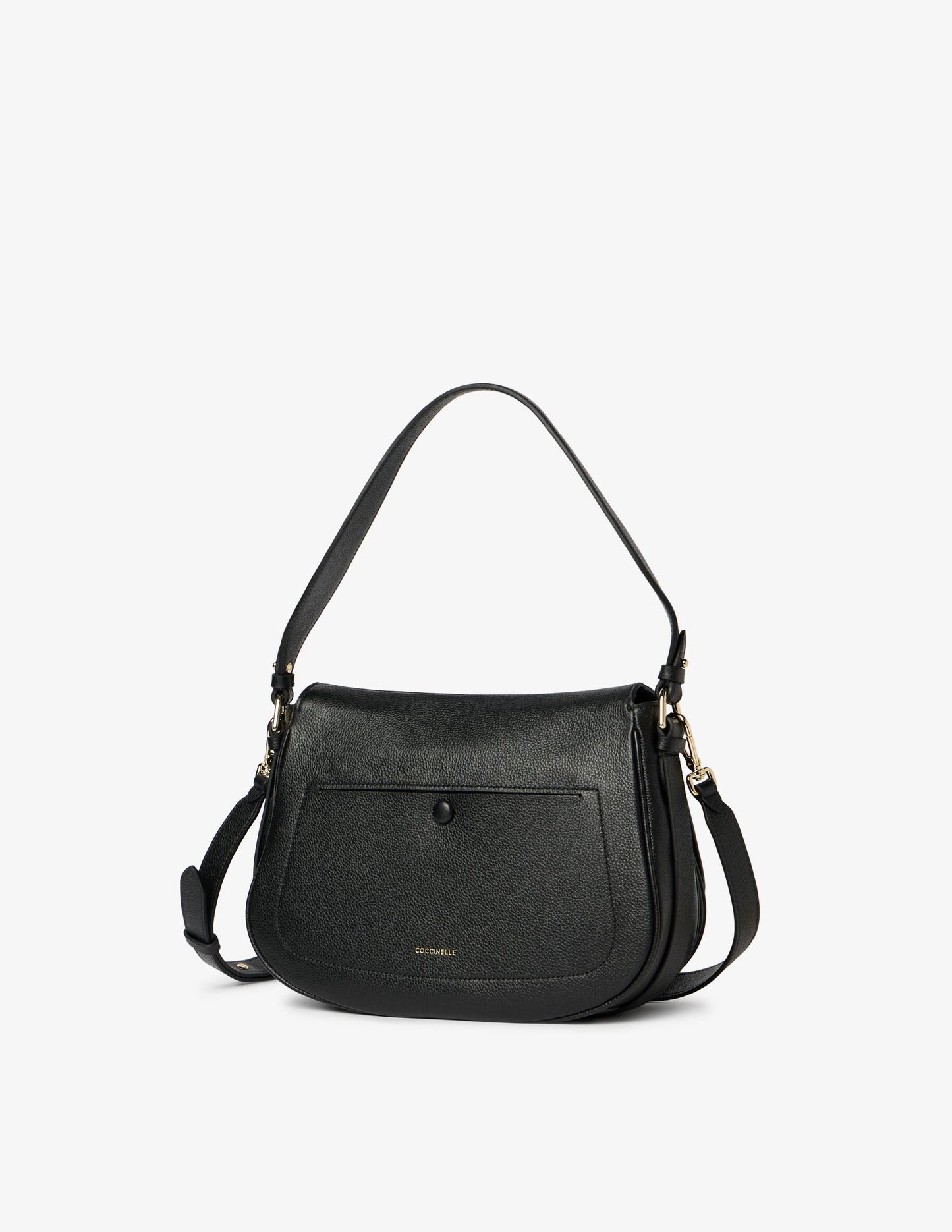 Coccinelle Borsa a Tracolla Pelle Donna Nera Logo Borse nero - vista 3
