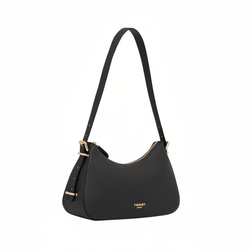 Twinset Borsa a Tracolla Donna Nera Logo Borse nero - vista 2