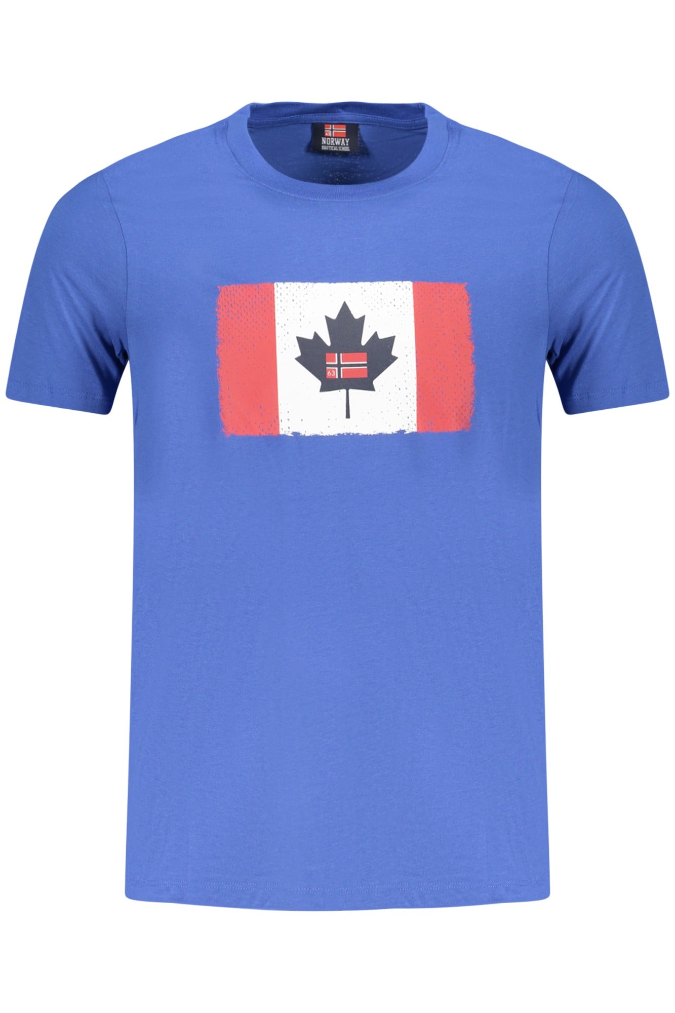 Norway 1963 T-Shirt Uomo Blu Maniche Corte Stampa Logo - foto prodotto