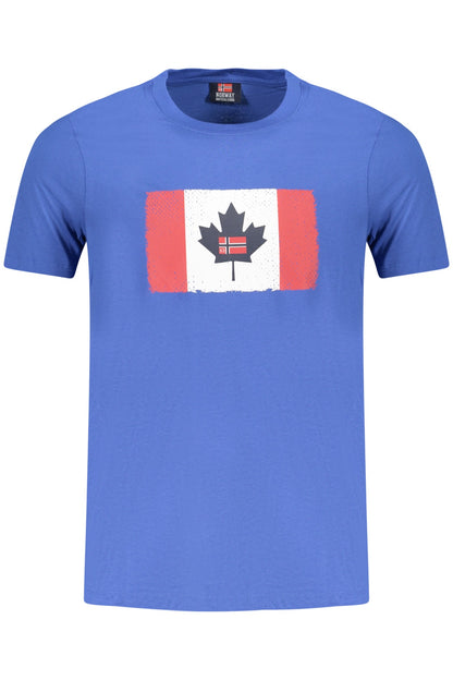 Norway 1963 T-Shirt Uomo Blu Maniche Corte Stampa Logo - foto prodotto