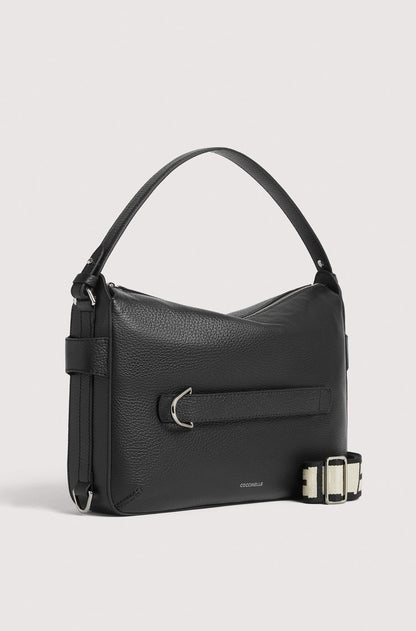 Coccinelle Borsa a Tracolla Pelle Donna Nera Logo Borse nero - vista 4