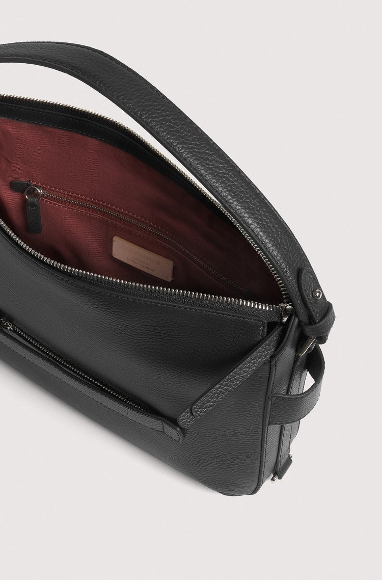 Coccinelle Borsa a Tracolla Pelle Donna Nera Logo Borse nero - vista 6