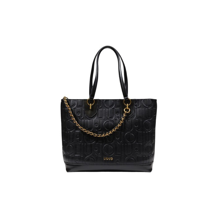 Shopping Bag Donna Liu Jo con Logo in Rilievo e Catena Borse nero - foto prodotto