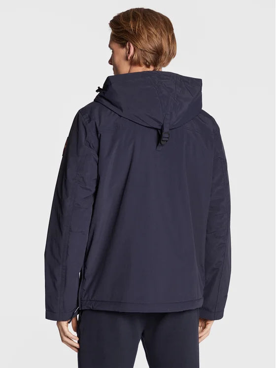 Napapijri Giubbotto Uomo Blu Rainforest con Cappuccio