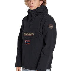 Napapijri Chaqueta Hombre Negra Rainforest con Cremallera