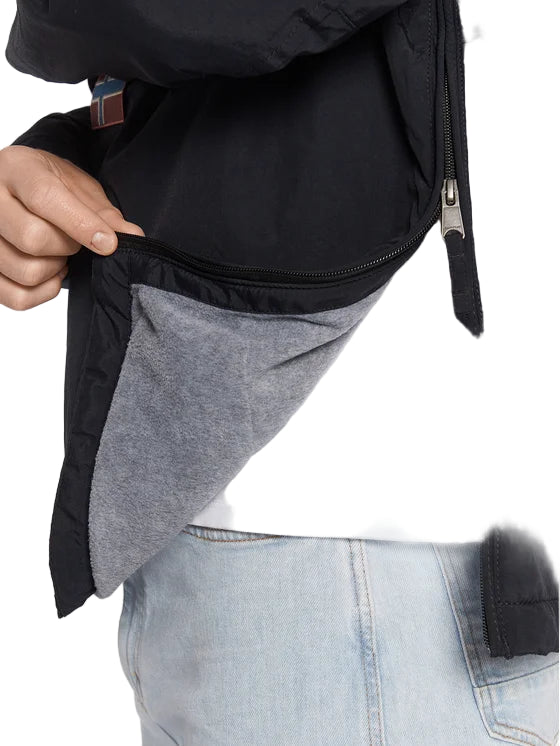 Napapijri Giubbotto Uomo Nero Rainforest con Cappuccio