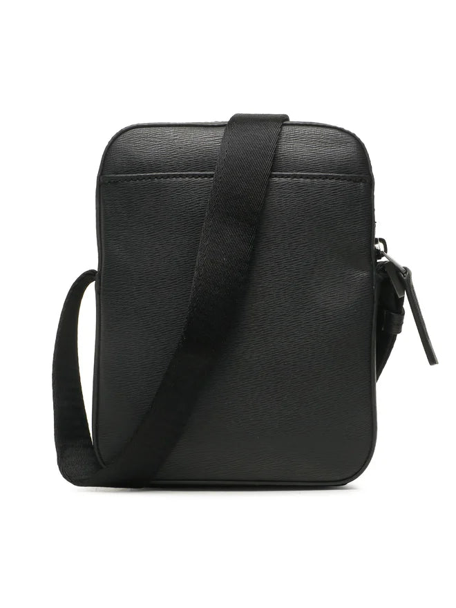 CALVIN KLEIN Borsello Uomo Nero con Tracolla Regolabile e Logo - vista 5