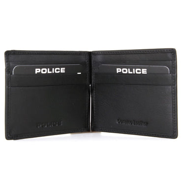 Portafoglio Uomo Pelle Police Bolt | Clip Banconote Nero Elegante - vista 2
