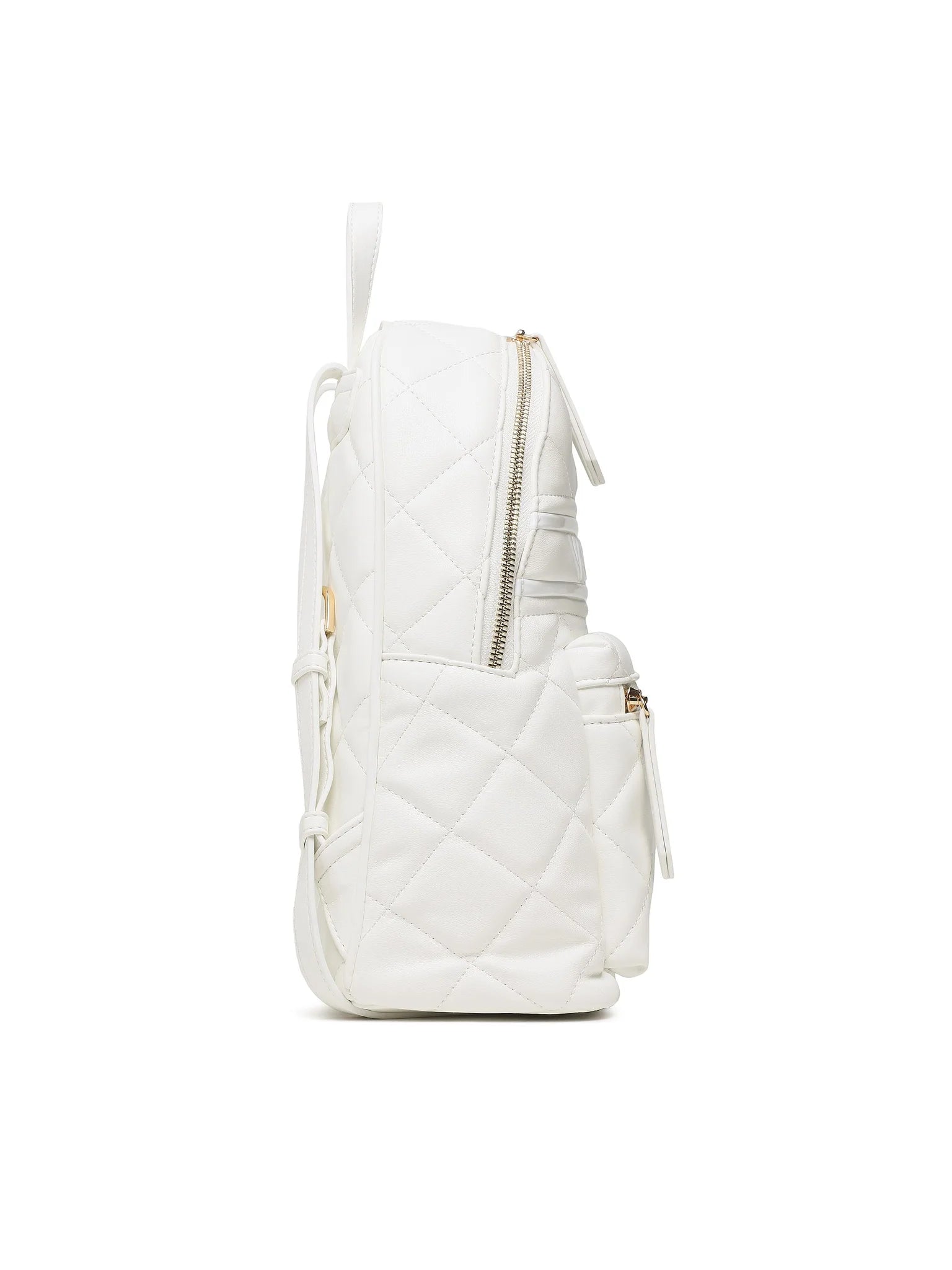 VALENTINO BAGS Zaino Donna Bianco Trapuntato con Dettagli a Contrasto
