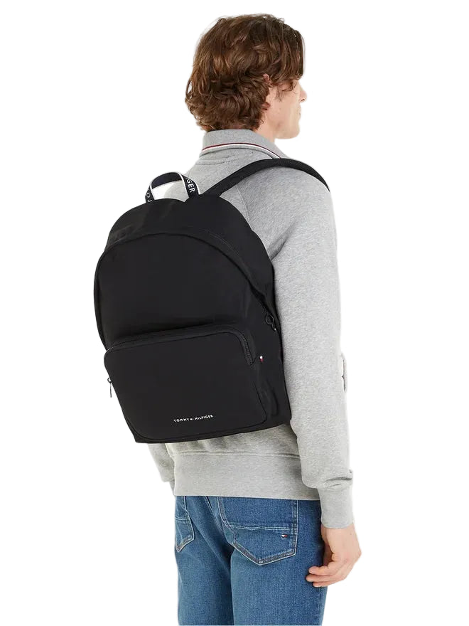 TOMMY HILFIGER Sac à dos Homme Noir avec Porte Ordinateur