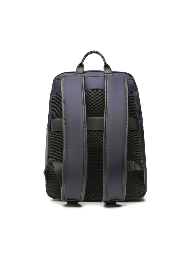 Tommy Hilfiger Zaino Uomo Blu Idrorepellente Porta Computer Logo