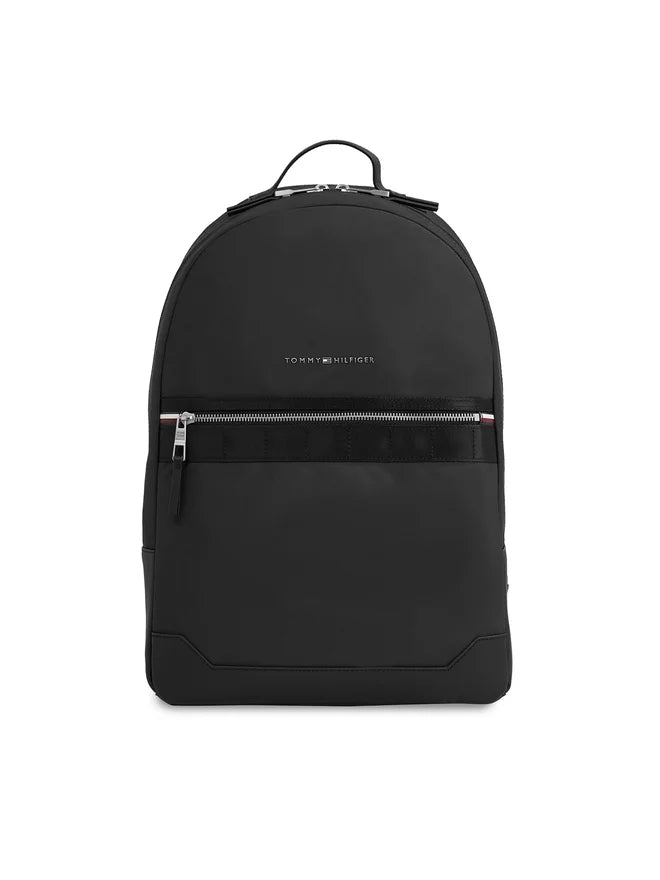 Tommy Hilfiger Zaino Uomo Nero Porta Laptop Regolabile Logo