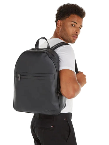 Tommy Hilfiger Zaino Uomo Nero Spalline Regolabili Logo Zaini - vista 2