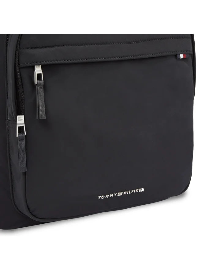 Tommy Hilfiger Zaino Uomo Nero Spalline Regolabili Logo Zaini - vista 3