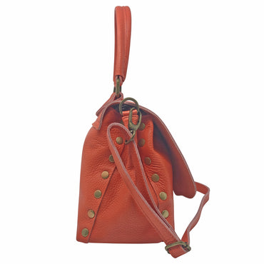 Borsa Donna a Mano con Tracolla, In Vera Pelle, Made in Italy, Modello Zoe Parubi Borse - vista 2