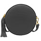 Borsa Donna a Tracolla Rotonda, In Vera Pelle, Made in Italy, Modello Dora Parubi Borse Nero - vista 6