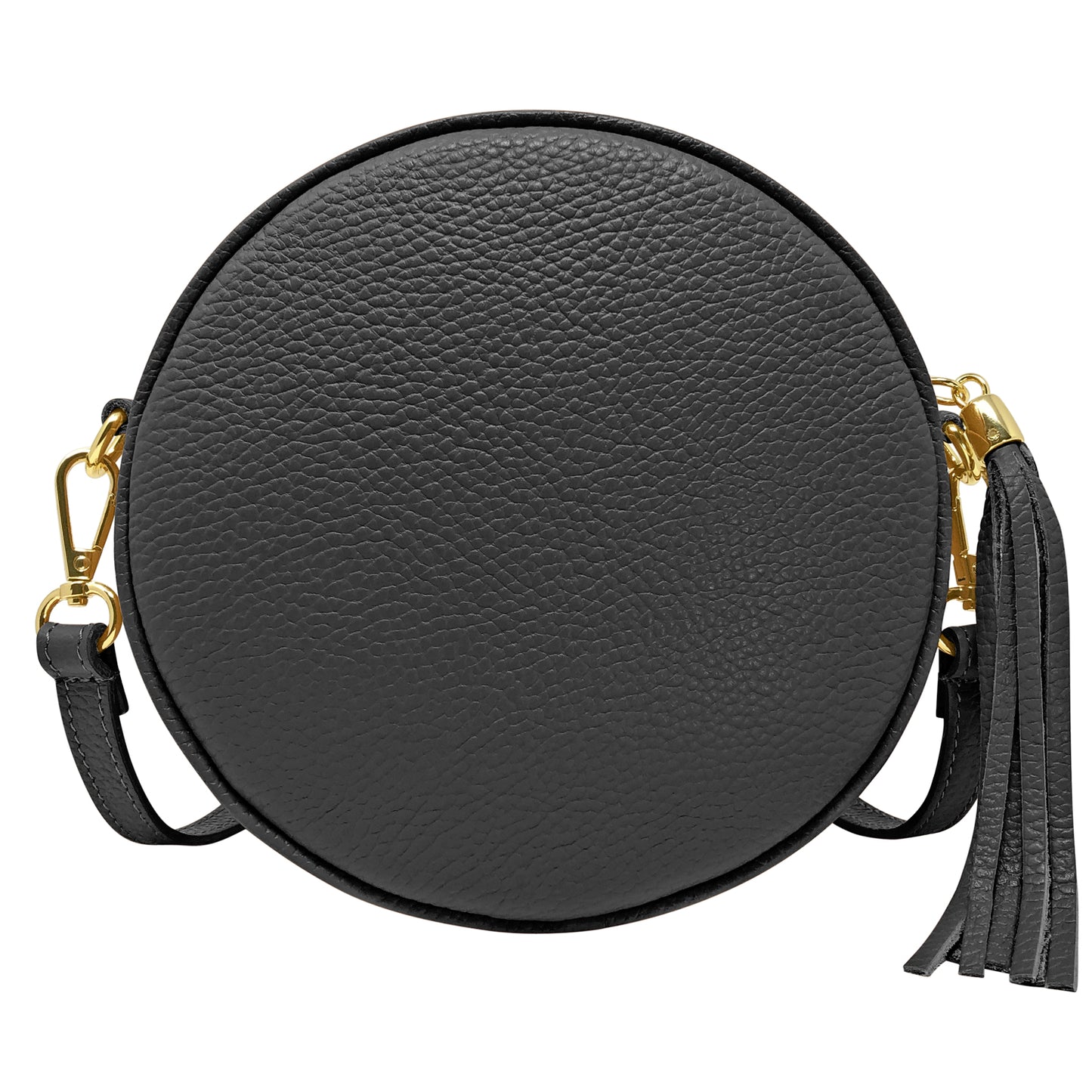 Borsa Donna a Tracolla Rotonda, In Vera Pelle, Made in Italy, Modello Dora Parubi Borse - vista 8