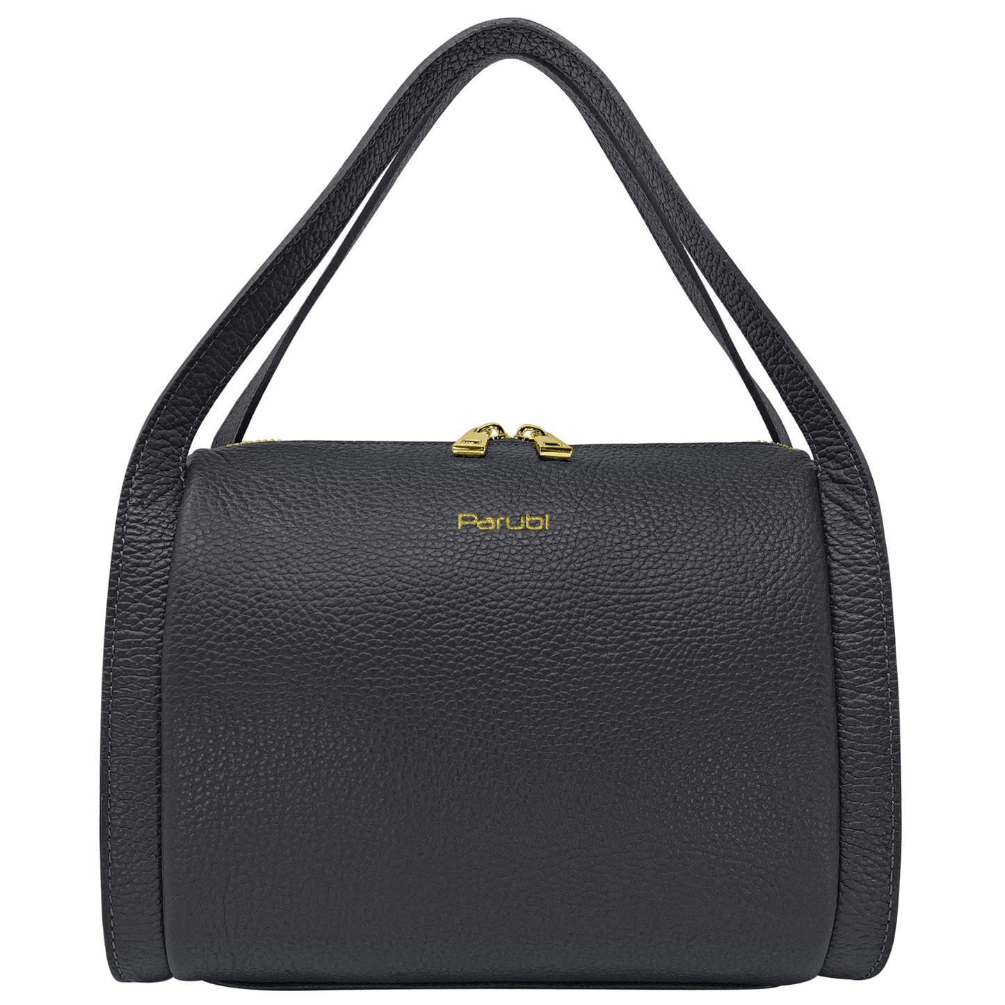 Borsa Donna a Mano con Tracolla, In Vera Pelle Morbida, Made in Italy, Modello Anette Parubi Borse Nero - vista 15