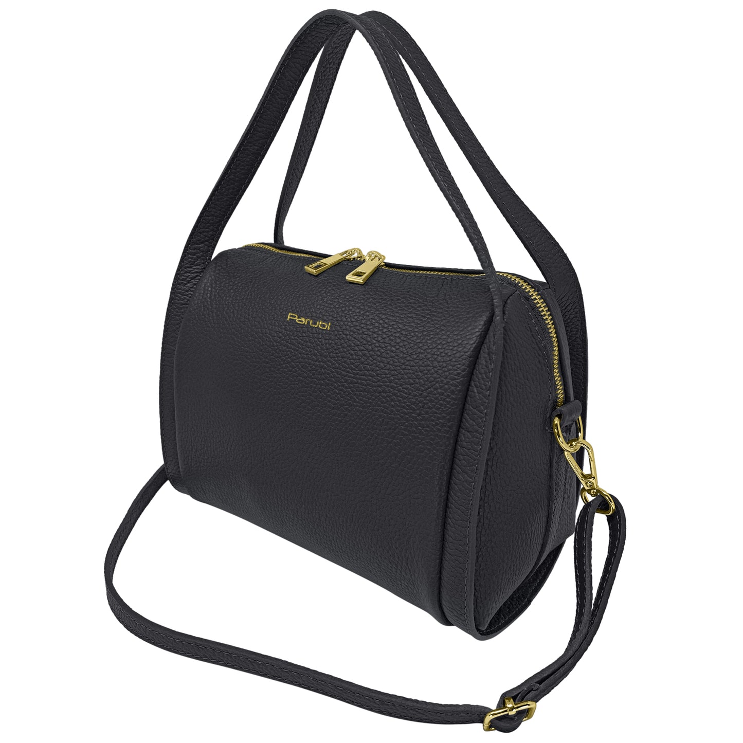 Borsa Donna a Mano con Tracolla, In Vera Pelle Morbida, Made in Italy, Modello Anette Parubi Borse - vista 19