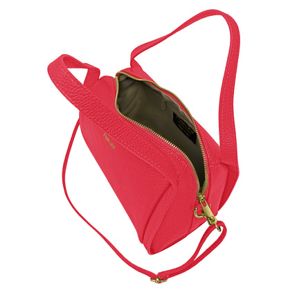 Borsa Donna a Mano con Tracolla, In Vera Pelle Morbida, Made in Italy, Modello Anette Parubi Borse - vista 62