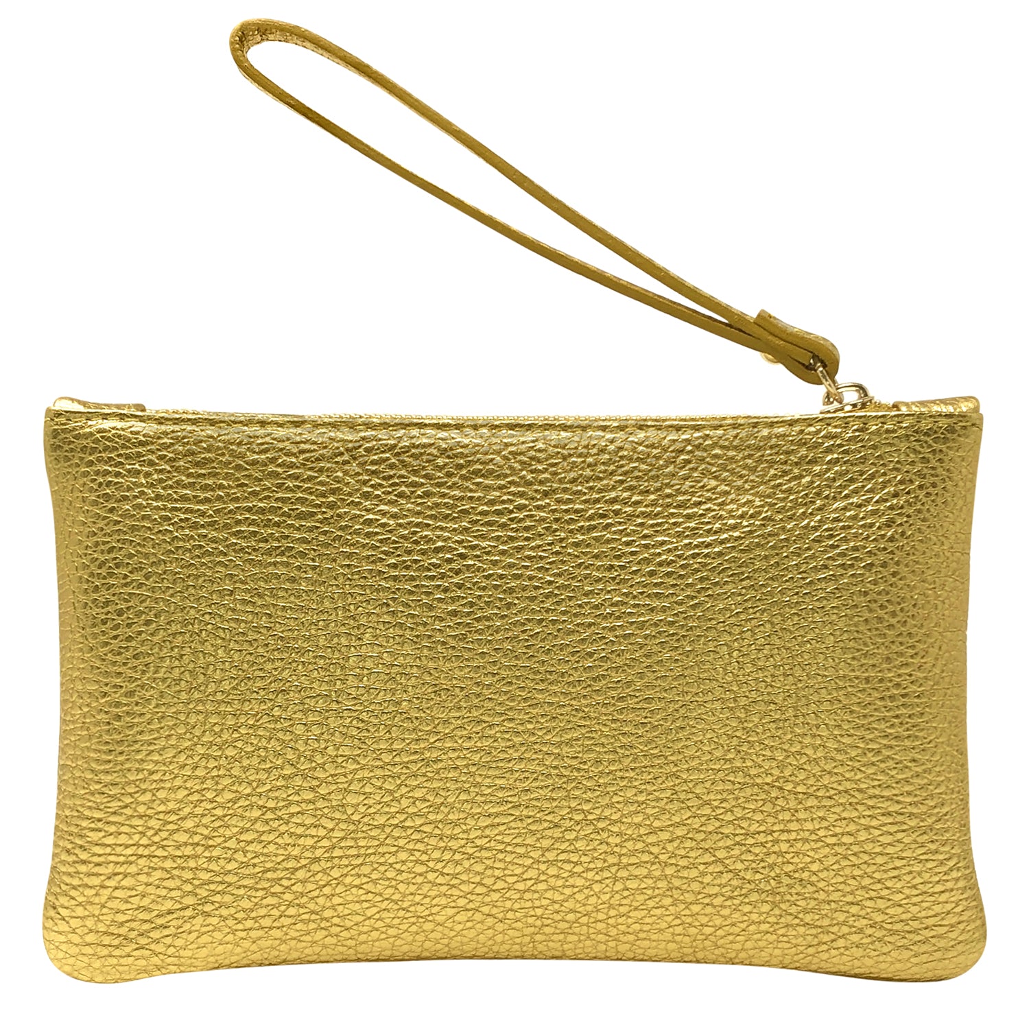 Pochette Donna a Mano, In Vera Pelle Laminata, Made in Italy, Modello Aura Parubi - vista 8