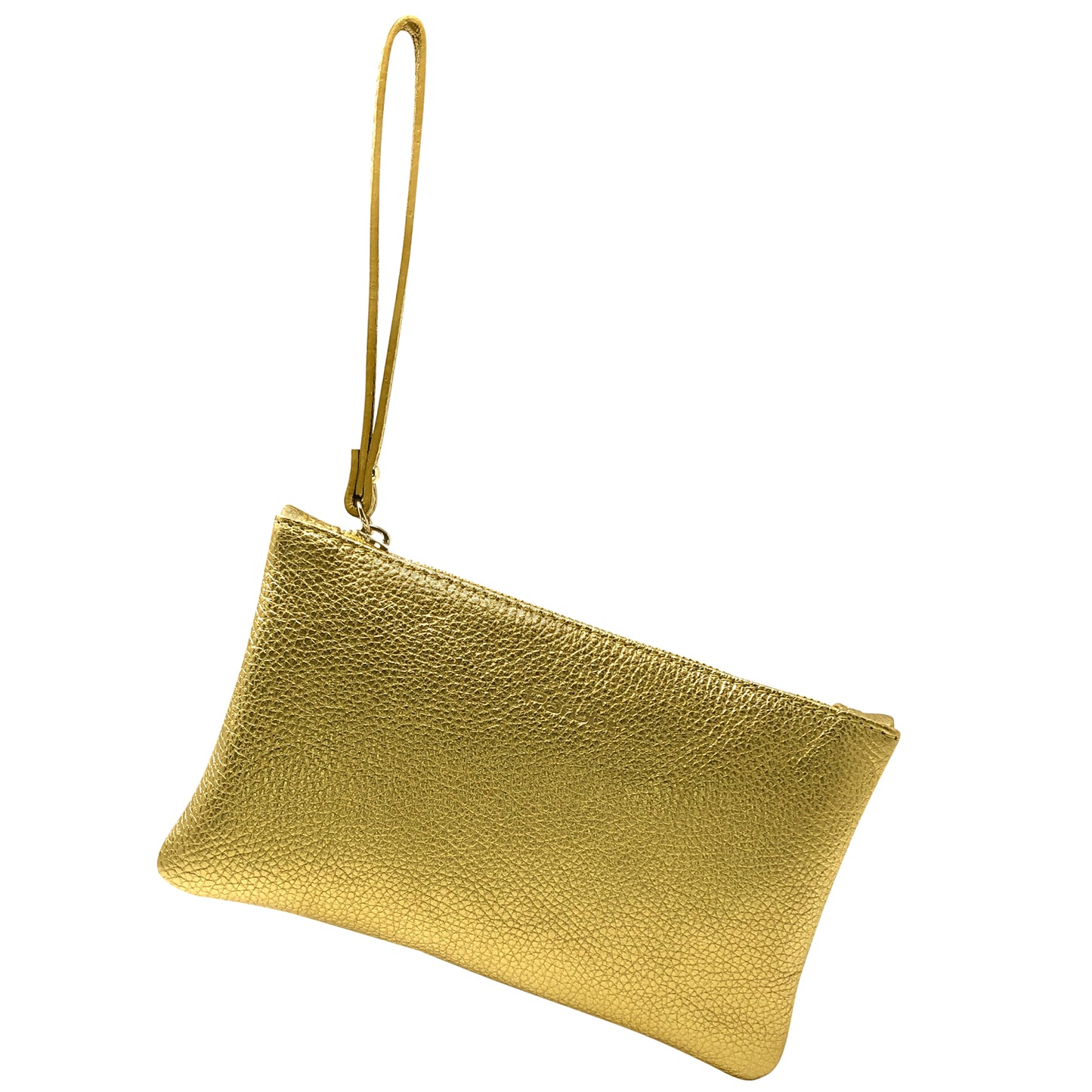 Pochette Donna a Mano, In Vera Pelle Laminata, Made in Italy, Modello Aura Parubi - vista 9