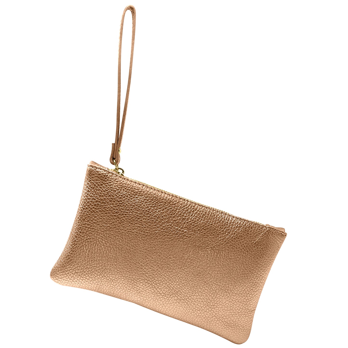 Pochette Donna a Mano, In Vera Pelle Laminata, Made in Italy, Modello Aura Parubi - vista 15
