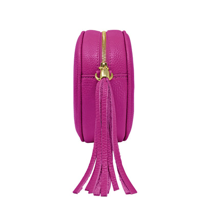 Borsa Donna a Tracolla Rotonda, In Vera Pelle, Made in Italy, Modello Dora Parubi Borse - vista 47