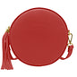 Borsa Donna a Tracolla Rotonda, In Vera Pelle, Made in Italy, Modello Dora Parubi Borse Rosso - vista 66