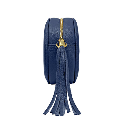 Borsa Donna a Tracolla Rotonda, In Vera Pelle, Made in Italy, Modello Dora Parubi Borse - vista 32