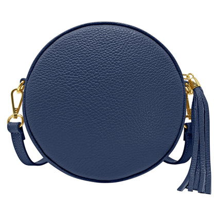 Borsa Donna a Tracolla Rotonda, In Vera Pelle, Made in Italy, Modello Dora Parubi Borse - vista 33