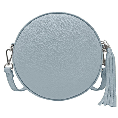 Borsa Donna a Tracolla Rotonda, In Vera Pelle, Made in Italy, Modello Dora Parubi Borse - vista 43