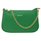 Borsa Donna a Tracolla e Spalla, In Vera Pelle, Made in Italy, Modello Isa Parubi Borse Verde Bottiglia - vista 15