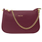 Borsa Donna a Tracolla e Spalla, In Vera Pelle, Made in Italy, Modello Isa Parubi Borse Bordeaux - vista 8
