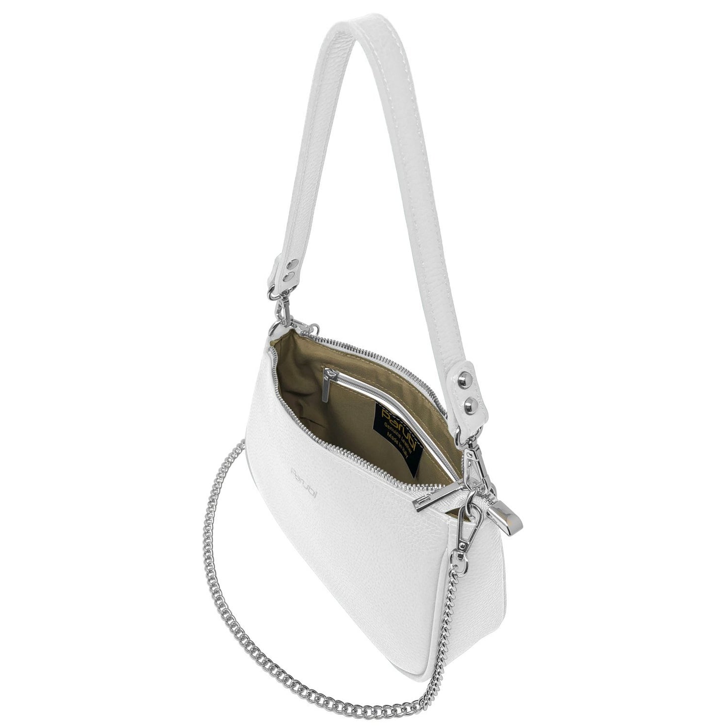 Borsa Donna a Tracolla e Spalla, In Vera Pelle, Made in Italy, Modello Isa Parubi Borse - vista 40