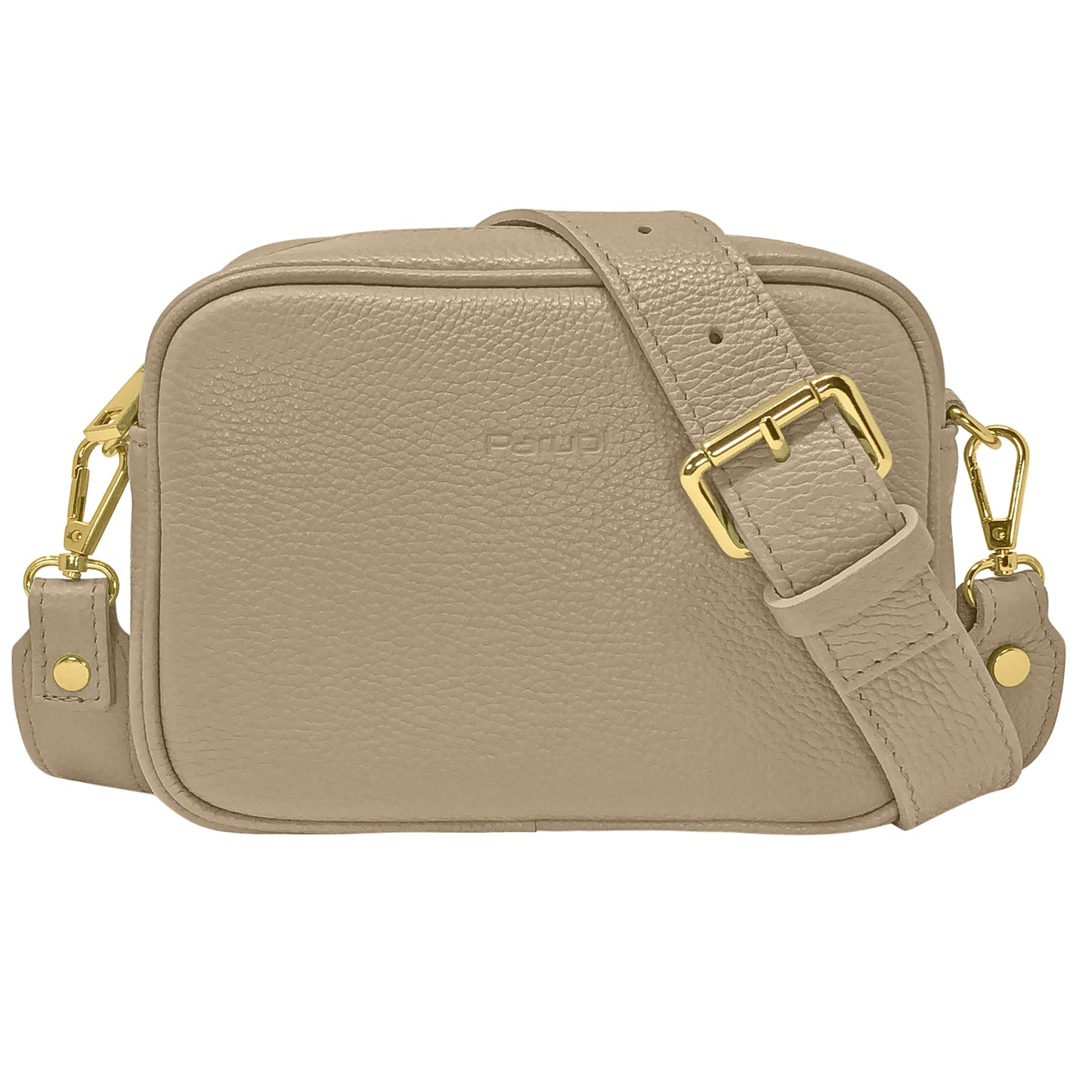 Borsa Donna a Tracolla, In Vera Pelle, Made in Italy, Modello Ginevra Parubi Borse Sabbia - vista 126