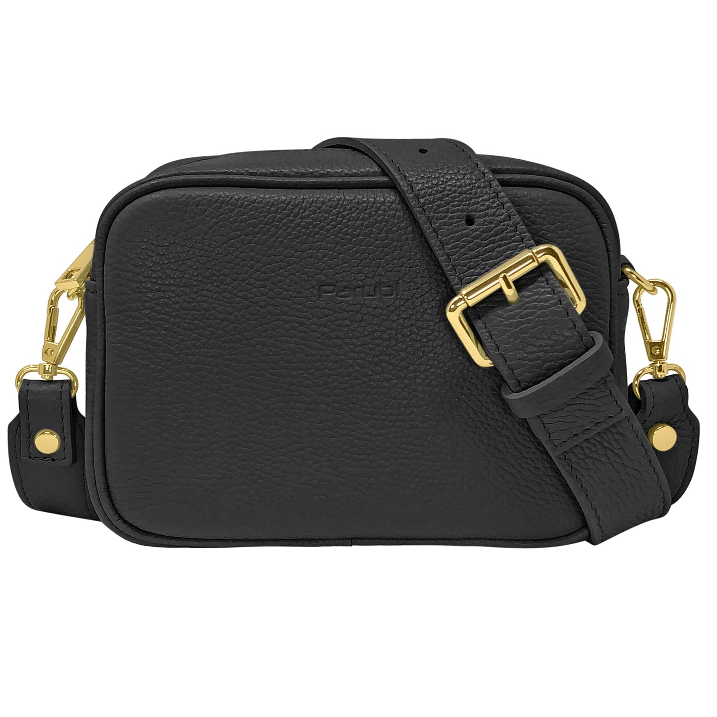 Borsa Donna a Tracolla, In Vera Pelle, Made in Italy, Modello Ginevra Parubi Borse Nero - vista 36