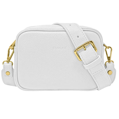 Borsa Donna a Tracolla, In Vera Pelle, Made in Italy, Modello Ginevra Parubi Borse Bianco - vista 31