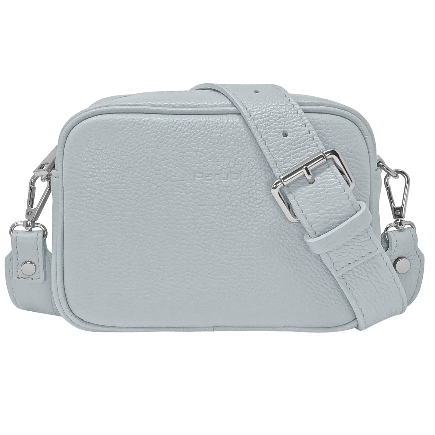 Borsa Donna a Tracolla, In Vera Pelle, Made in Italy, Modello Ginevra Parubi Borse Celeste - vista 71