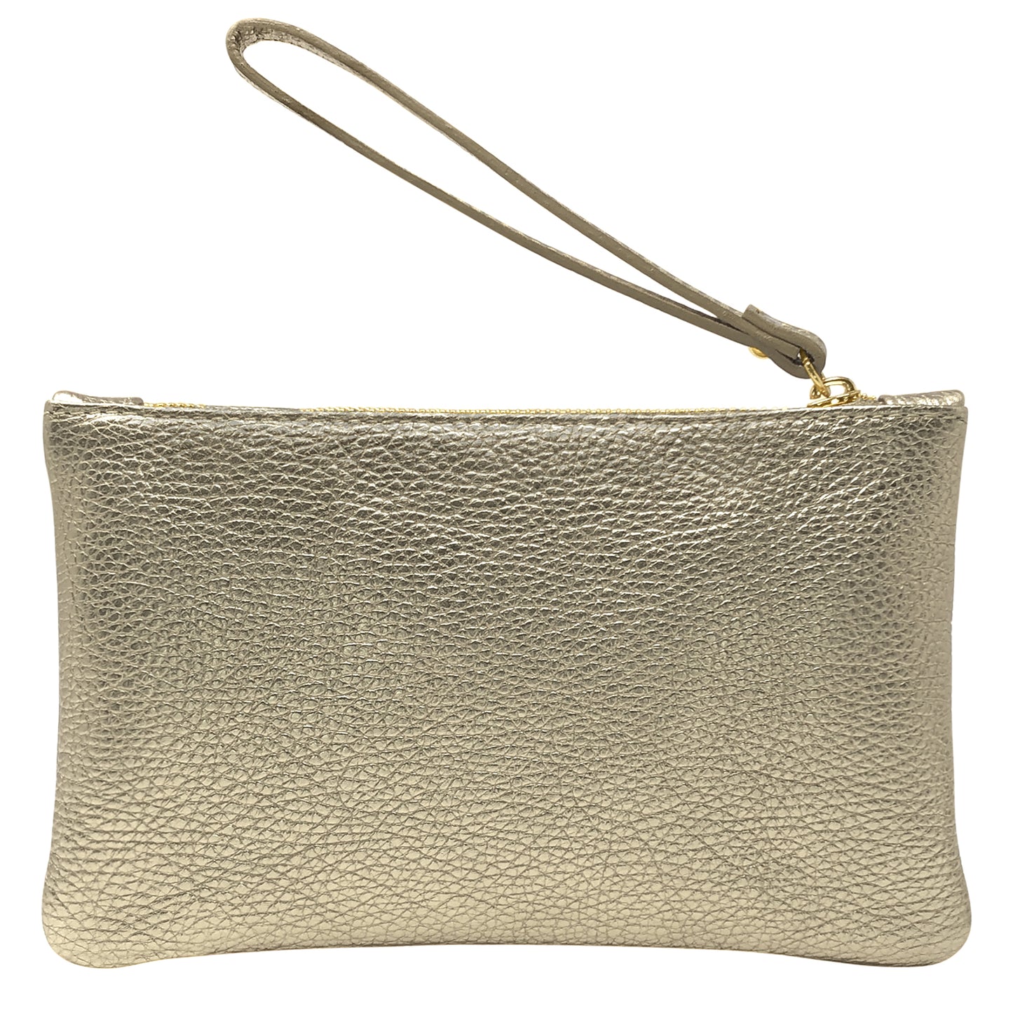 Pochette Donna a Mano, In Vera Pelle Laminata, Made in Italy, Modello Aura Parubi - vista 20