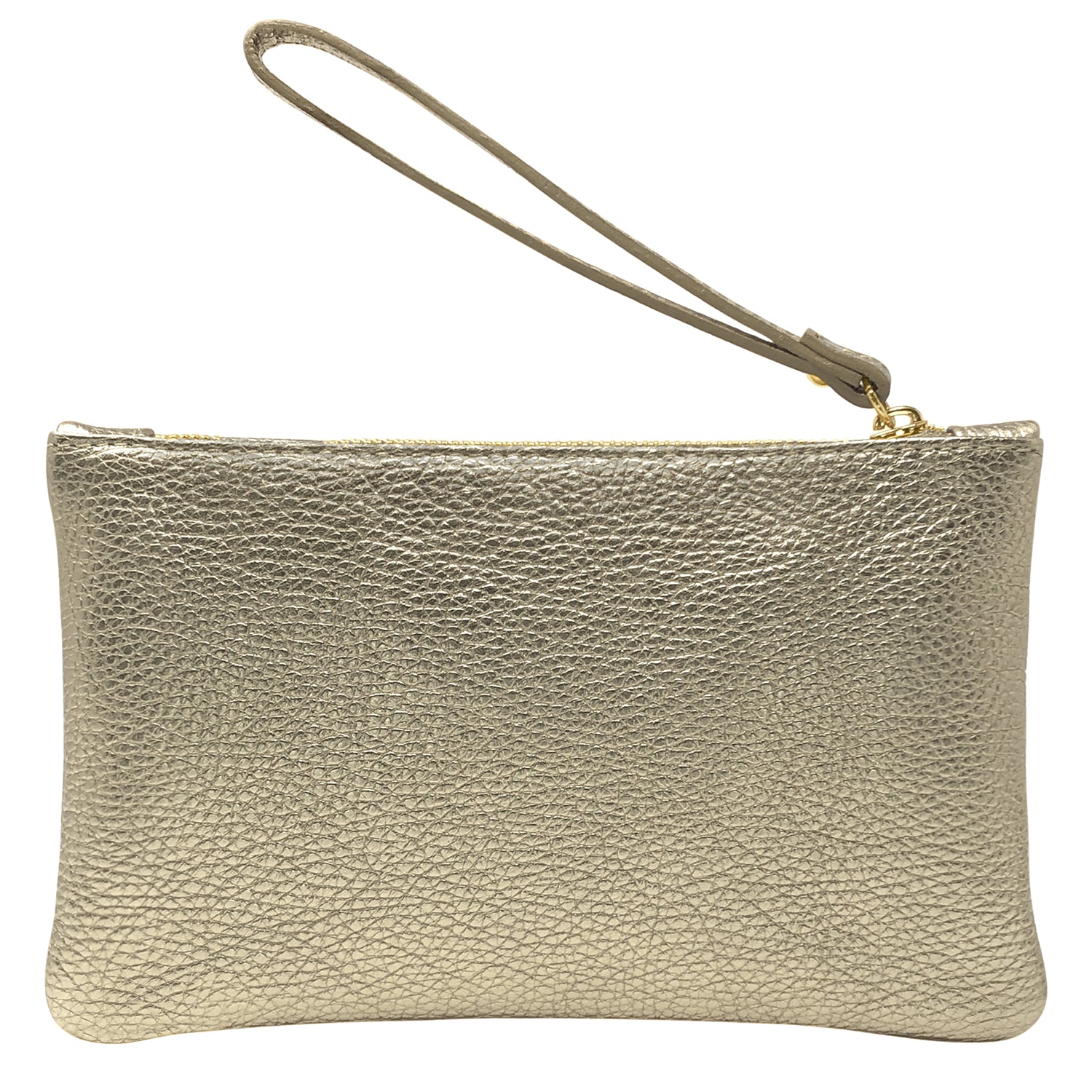 Pochette Donna a Mano, In Vera Pelle Laminata, Made in Italy, Modello Aura Parubi - vista 20