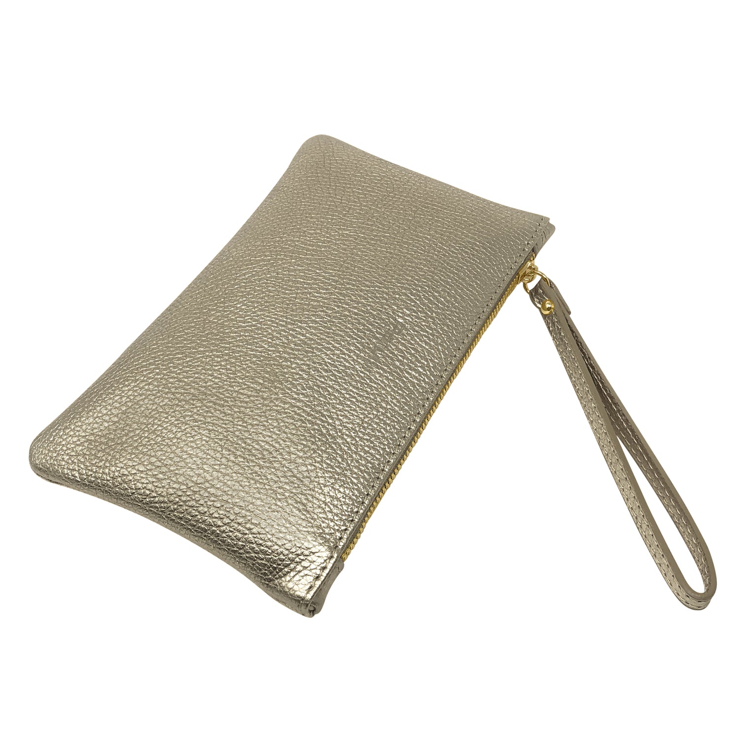 Pochette Donna a Mano, In Vera Pelle Laminata, Made in Italy, Modello Aura Parubi - vista 22