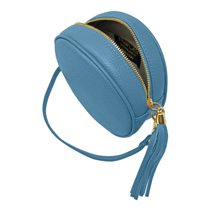 Borsa Donna a Tracolla Rotonda, In Vera Pelle, Made in Italy, Modello Dora Parubi Borse - vista 65