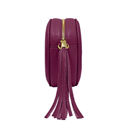 Borsa Donna a Tracolla Rotonda, In Vera Pelle, Made in Italy, Modello Dora Parubi Borse - vista 72