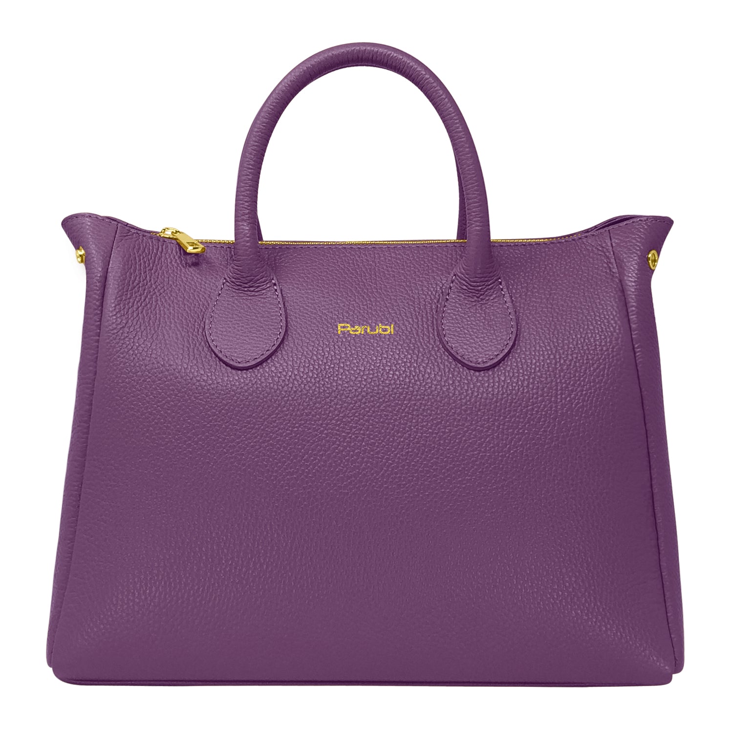 Borsa Donna a Mano con Tracolla, In Vera Pelle Morbida, Made in Italy, Modello Ada Parubi Borse Viola - vista 121
